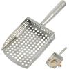 AwnsIMfreien Paletta per sabbia, Paletta per sabbia per rilevamento di metalli e pettinatura da spiaggia, Pala per setaccio in acciaio inossidabile con fori di drenaggio rapido e impugnatura ergonomica, 11 pollic