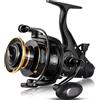 Sougayilang Baitrunner - Mulinello da spinning da 15 kg, sistema di trascinamento anteriore e posteriore, ideale per pesca d'acqua dolce con esca viva
