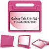ProCase Cover per Bambini Galaxy Tab A9+ Plus 11 Pollici 2023, Custodia Galaxy Tab A9 Plus [SM-X210/X215/X216/X218], Custodia Antiurto Leggera per Bambini con Maniglia Convertibile -Magenta