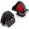 AwnsIMfreien Gruppi ottici posteriori automobilistici, Fanale posteriore per auto, DRL Rosso 12 LED Fanale posteriore fendinebbia Triangolare Lampada di sicurezza per arresto freno Motore per auto, Luci a LED