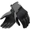 REV'IT! Revit Mosca 2 Guanti da moto, nero/grigio, XL | Inserti elasticizzati