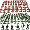 Whyzsjnclg 200 Pezzi di plastica da Uomo dell'Esercito 12 Modelli di soldatini Misti Gioco fantasioso Army Men Action Figures per Bambini dai 3 Anni in su, plastica