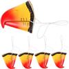 Syglawnd Maschera a becco di, maschera a becco di 5 pezzi divertente naso realistico romanzo pappagallo in vinile con cinturino decorativo oggetti di scena di Halloween per feste, costumi, cos