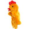 Syglawnd Marionetta a Mano con Pollo, Marionette a Mano con Animali Peluche Marionetta Interattiva per Bambini Giocattolo Educativo per Spettacoli della Scuola Materna, Articoli per Feste, Gallina 25 cm