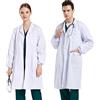 CoatCool Camice Laboratorio Donna Uomo, Cotone, Bianco, Maniche Lunghe | Camice Medico, Camice da Lavoro, Per Laboratorio Chimico, Per Infermiera Studente Cosplay