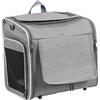 Naroote Cestino per Bicicletta per Cani, Supporto per Manubrio a Sgancio Rapido, Trasportino Espandibile per Animali Domestici con Tessuto Oxford Impermeabile, per Animali Fino a 8 Kg, (GRAY)