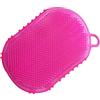Vistnale guanto da massaggio, guanto da massaggio in silicone liscio dimagrante spazzola anticellulite massaggiatore da bagno relax 1 pezzo colore casuale