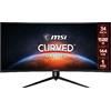 Msi Monitor Led 34" Msi Optix MAG342CQR UltraWide Quad HD 3440x1440p/1ms/classe G Nero [OPTIX MAG342CQR]
