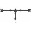Startech.com Supporto da scrivania Armtrio per monitor 13-24" max 8kg Nero [ARMTRIO]