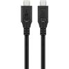 Goobay Cavo Goobay 74196 Usb-C/C4.0 100W 20Gbit/s Power Delivery 1.5m Nero [74196]