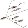 AwnsIMfreien Pesca per spigola, Esche da Pesca per spigola Alabama Umbrella Rig Esca 5 Bracci Treppiede Artificiale Ultraleggero per Pesci 4 Foglie di salice, Alabama Umbrella Rig