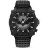 Police Forever Batman Orologio analogico da uomo 45mm Quadrante nero Cinturino in pelle nera