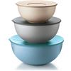 Fratelli Guzzini Everywhere Rotondo Ciotola Blu, Marrone, Verde 3 pz