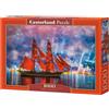 Castorland Puzzle 1000 pezzi Barca con Vele Rosse 104482