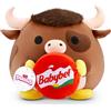 ZURU 77690M - Snackles Toro Yak con formaggio Babybel, Serie 3 - Peluche (20 cm)