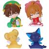 Takara Tomy Cardcaptor Sakura Katazun Miniature Figure 4 Set Completo Gashapon Takara Japan