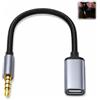 Wxuiqaz Cavo USB C femmina a 3.5 maschio, cavo jack 3.5 maschio a USB C femmina, adattatore audio DAC Hi-Fi, convertitore audio digitale analogico per cuffie, Autoradio, altoparlante e PC portatile, 30 cm