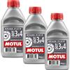 MOTUL DOT 3 e 4 Liquido Freni Sintetico ad Alte Prestazioni 3 Lattine