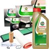 CASTROL Kit Tagliando Castrol BMW Serie 1 E87 118d 4 Filtri + 6L Olio Motore Edge 5W30 M