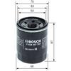 BOSCH Filtro olio