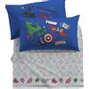 Caleffi Completo Lenzuola In Cotone Avengers Shield Singolo Marvel Ragazzo Caleffi