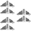 6Pcs Durable Stainless Steel Oarlock Socket Base Paddle Holder for Marine Boats