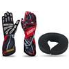 predolo Guanti Da Karting a Dita Intere, Stampati con Motivo Geometrico, - Supporto per Il Collo con Protezione Dagli Impatti, Protezione per Il Collo, Casco