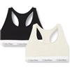 Calvin Klein Bralette 2pk Lv00qf8494 Brassière Donna (Pacco da 2)