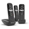 Gigaset Telefono cordless nero dect senza segreteria telefonica Gigaset AS690TRIONOIR