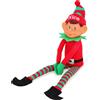 Toyland Elfi di Toyland® con personalità, 35 cm (14"). Orsetti di peluche rossi e verdi, con l'etichetta "Nice". Hanno un berretto e gambe in maglia, un viso e delle mani in vinile espressivi. Divertimento festivo per tutti!