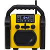 StarTech Radio da cantiere - AD1911 - Bluetooth - IPX54 - Portatile - Funzione orologio - Resistente alla polvere e agli schizzi - Batteria non inclusa
