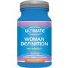 Ultimate Italia - Woman Definition Pre Workout - 120g - gusto arancia - mix di aminoacidi, vitamine e minerali a supporto delle prestazioni durante l'allenamento, senza glutine