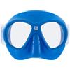 CRESSI dal 1946 - Breezy Mask - Maschera Lenti in Policarbonato e Facciale Morbido TPR per Snorkeling, Nuoto in Superficie Vacanze al Mare - Blu_Cinghiolo Elastico Bianco - Taglia Unica