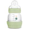 MAM Biberon Anticolica Easy Start 130 ml, Tettarella Misura 0, Neutro | Da 0+ mesi, Valvola anticolica, Riduce bolle d'aria, Silicone SkinSoft, Allattamento misto, Autosterilizzante, Senza BPA/BPS