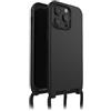 OtterBox Cover React Lanyard MagSafe per iPhone 15 Pro Max, Nero | Custodia con MagSafe, sottile, con cordone da collo, adattabile, testata a norme MIL STD 810G, Senza Retail Package