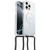 OtterBox Cover React Necklace MagSafe per iPhone 16 Pro Max, Trasparente | Custodia con MagSafe, sottile, anti urti, con cordino a collana, adattabile, testata a norme MIL STD 810G