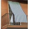 GEMITEX Tenda da sole RIGA BLU, 150x290 CM, COMPLETA DI OCCHIELLI E GANCI PER UNA SEMPLICE INSTALLAZIONE. PROTEGGE LA TUA CASA DAL SOLE E CREA ZONE OMBREGGIATE. Campagna, mare, camping, spiaggia