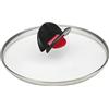 Ballarini Click&Cook Coperchio in Vetro, Alluminio, Trasparente, 28 cm