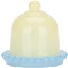 THUN - Candela macaron cloche gialla - Vetro, paraffina, essenza, stoppino: 100% cotone., 10 * 9cm