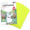 Sidi Global Market Cartoncino A3 Giallo Fluo 185 g Cartoncino fluorescente per lavoretti creativi, Scrapbooking, stampante inkjet e laser, uso scolastico e scuola - SIDI (giallo fluo, 25h)