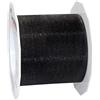 PRÄSENT C.E. PATTBERG SHEER Nastro organza color nero, nastro chiffon per pacchi regalo, lungh. 25 m, largh. 72 mm, nastro largo per incartare regali, decorare, bricolage, nastri decorativi tessuto