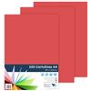 RAYLU PAPER - Cartoncini Colorati A4, 100 Pezzi Fogli Colorati 180g/m², 210 x 297 mm, Carta Colorata Proffesionale per l'ufficio e per l'artigianato (Rosso Pomodoro)