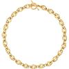 Aobei Pearl 18K Oro Chunky Catena Choker Collana Open Oval Link Chian Collana per le Donne Minimalist Layering Gioielli