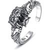 CELESTIA Donna Anello con Serpente Nodo delle Strega Streghe Pentacolo Stella Luna Anello Leone Regolabile Argento Sterling Gioielli Regali Donne Compleanno