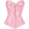 AUYAO Corsetto Donna Nero Elegante, Bustino Shapewear Lingerie, Corsetto Stringivita Regolabile per Donne, Corsetti per Feste, Matrimonio, Halloween, Cosplay, Modellante e Confortevole (S-XL)