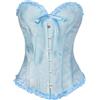 AUYAO Corsetto Donna Nero Elegante, Bustino Shapewear Lingerie, Corsetto Stringivita Regolabile per Donne, Corsetti per Feste, Matrimonio, Halloween, Cosplay, Modellante e Confortevole (S-XL)