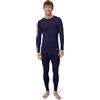 DANISH ENDURANCE Completo Termico Lana Merino, Intimo Inverno Uomo | Set termico in lana merino, traspirante e termoregolante con cuciture piatte, per sci, trekking e casa