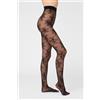 Calzedonia Collant Velati Pizzo Floreale Nero