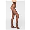 Calzedonia Collant Velati Pizzo Floreale Marrone