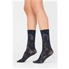 Calzedonia Calzini Velati A Fiori Blu